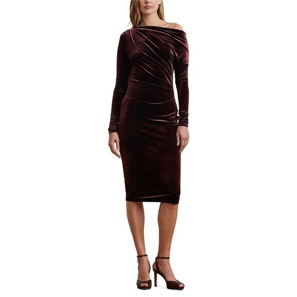 NEW Ralph Lauren Women's 14 Lendiva Long Sleeve Cocktail Dress NWT $195 - Picture 1 of 1